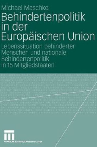 Cover of Behindertenpolitik in der Europäischen Union