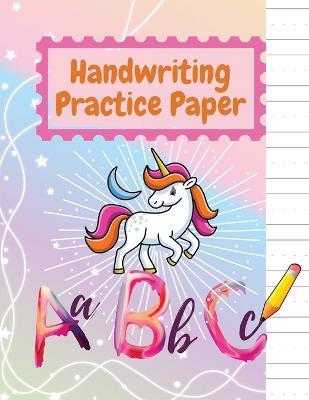 Book cover for Adorable Kindergarten writing paper with lines for ABC kids Notebook with Dotted Lined Sheets for K-3 Students