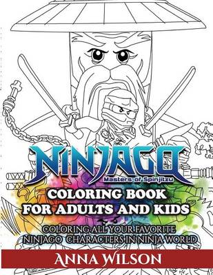 Book cover for Ninjago Masters of Spinjitzu Coloring Book for Adults & Kids