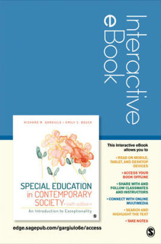 Cover of Special Education in Contemporary Society Interactive eBook 6e