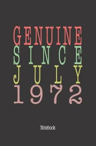 Cover of Genuine Since July 1972