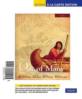 Book cover for Out of Many, Volume 1 Brief Edition, Books a la Carte Edition