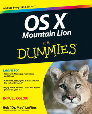 Book cover for OS X Mountain Lion For Dummies