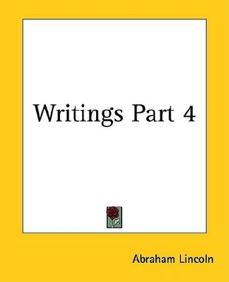 Book cover for Writings Part 4