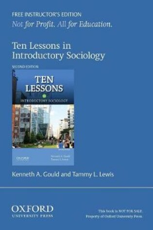Cover of Ten Lessons in Introductory Sociology Ie