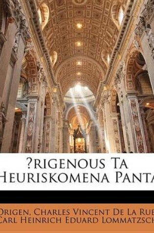 Cover of Rigenous Ta Heuriskomena Panta