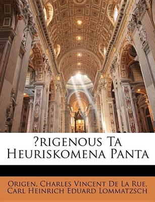 Book cover for Rigenous Ta Heuriskomena Panta