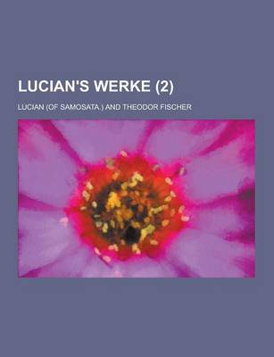 Book cover for Lucian's Werke (2)