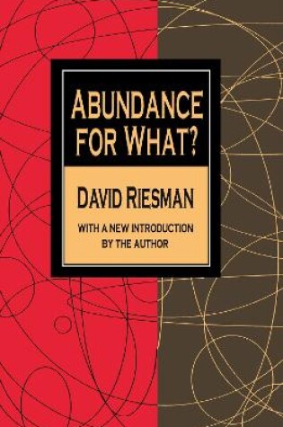 Cover of Abundance for What?