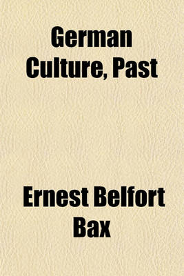 Book cover for German Culture, Past