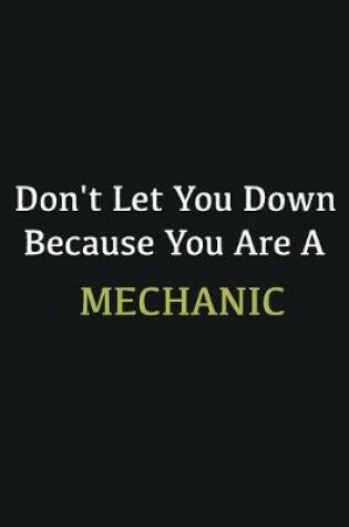 Cover of Don't let you down because you are a Mechanic