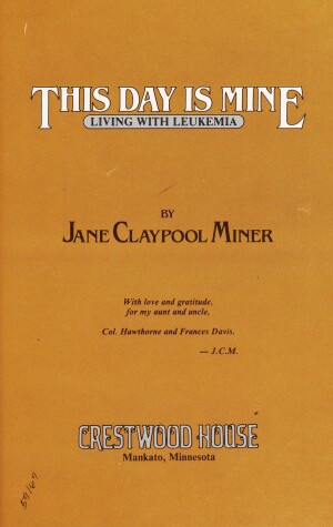 Cover of This Day is Mine