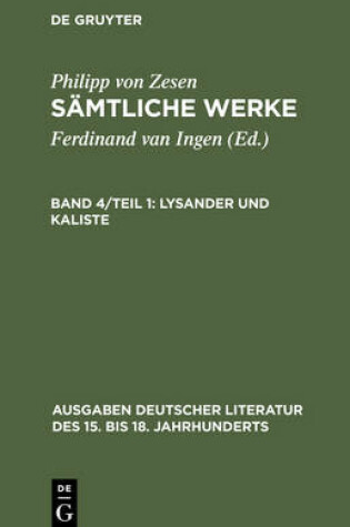 Cover of Lysander und Kaliste