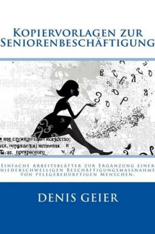 Cover of Kopiervorlagen Zur Seniorenbesch ftigung