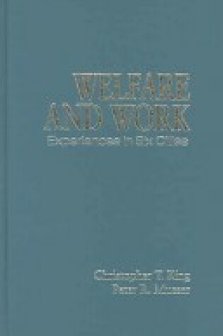 Cover of Welfare and Work