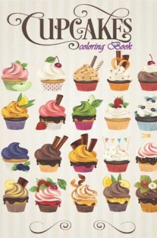 Cover of cupcakes coloring book