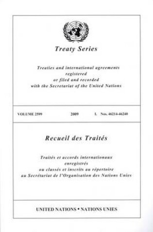 Cover of Treaty Series 2599