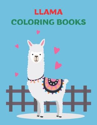 Book cover for Llama Coloring Books