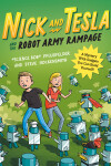 Book cover for Nick and Tesla and the Robot Army Rampage
