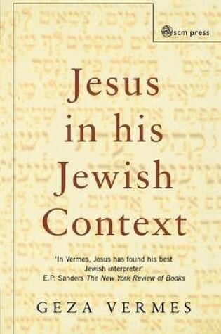 Cover of Jesus and His Jewish Context