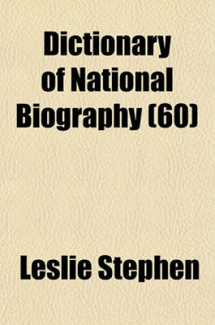 Cover of Dictionary of National Biography Volume 51