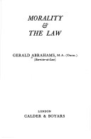 Book cover for Morality and the Law