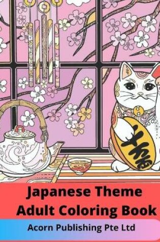 Cover of Japanese Theme Adult Coloring Book