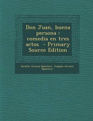 Book cover for Don Juan, Buena Persona