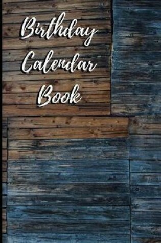 Cover of Birthday Calendar Book