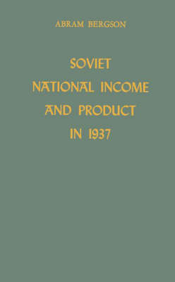 Book cover for Soviet National Income and Product in 1937.