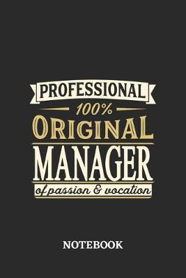 Book cover for Professional Original Manager Notebook of Passion and Vocation