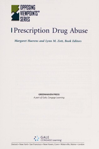 Cover of Prescription Drug Abuse