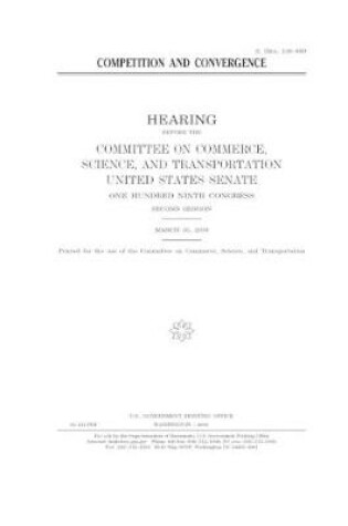 Cover of Competition and convergence