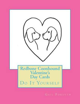 Book cover for Redbone Coonhound Valentine's Day Cards