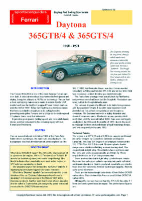 Book cover for Ferrari Daytona Buyers' Guide