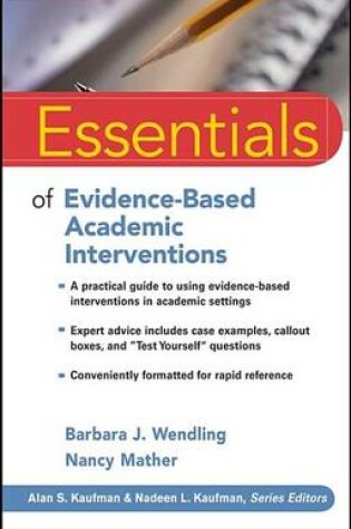 Cover of Essentials of Evidence-Based Academic Interventions