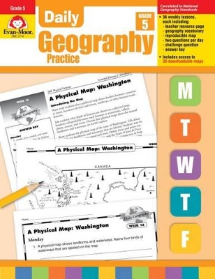 Book cover for Daily Geography Practice Grade 5