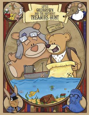 Book cover for Little Goldbrown and the birthday treasure hunt