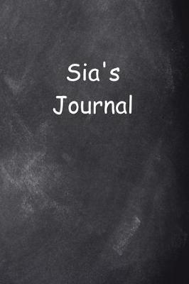 Cover of Sia Personalized Name Journal Custom Name Gift Idea Sia