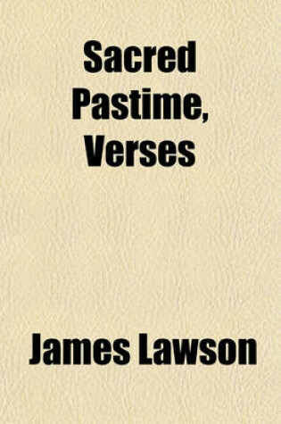 Cover of Sacred Pastime, Verses