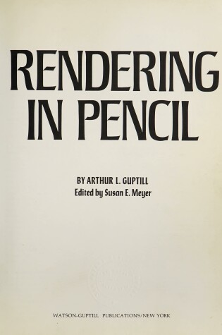 Cover of Rendering in Pencil