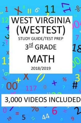 Cover of 3rd Grade WEST VIRGINIA WESTEST TEST, 2019 MATH, Test Prep