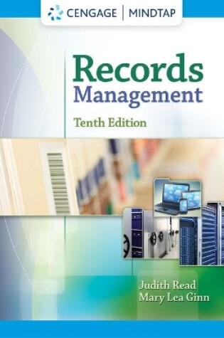 Cover of MindTap Office Technology, 1 term (6 months) Printed Access Card for  Read/Ginn's Records Management, 10th