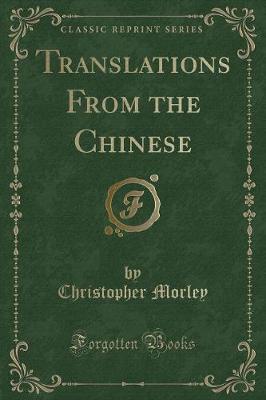 Book cover for Translations from the Chinese (Classic Reprint)