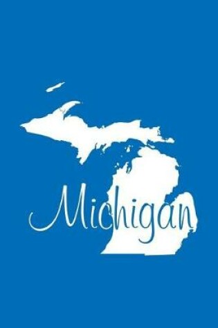 Cover of Michigan - Cobalt Blue Lined Notebook with Margins