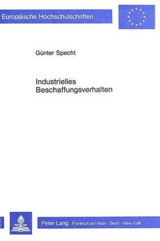 Cover of Industrielles Beschaffungsverhalten