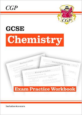 Cover of GCSE Chemistry Exam Practice Workbook (includes answers)