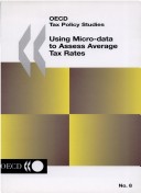 Cover of Using Micro-data to Assess Average Tax Rates