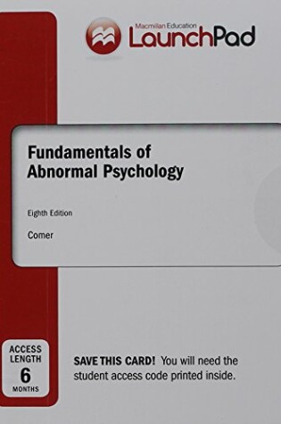 Cover of Launchpad for Fundamentals of Abnormal Psychology (1-Term Access)