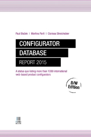 Cover of Configurator Database Report 2015 B/W Edition